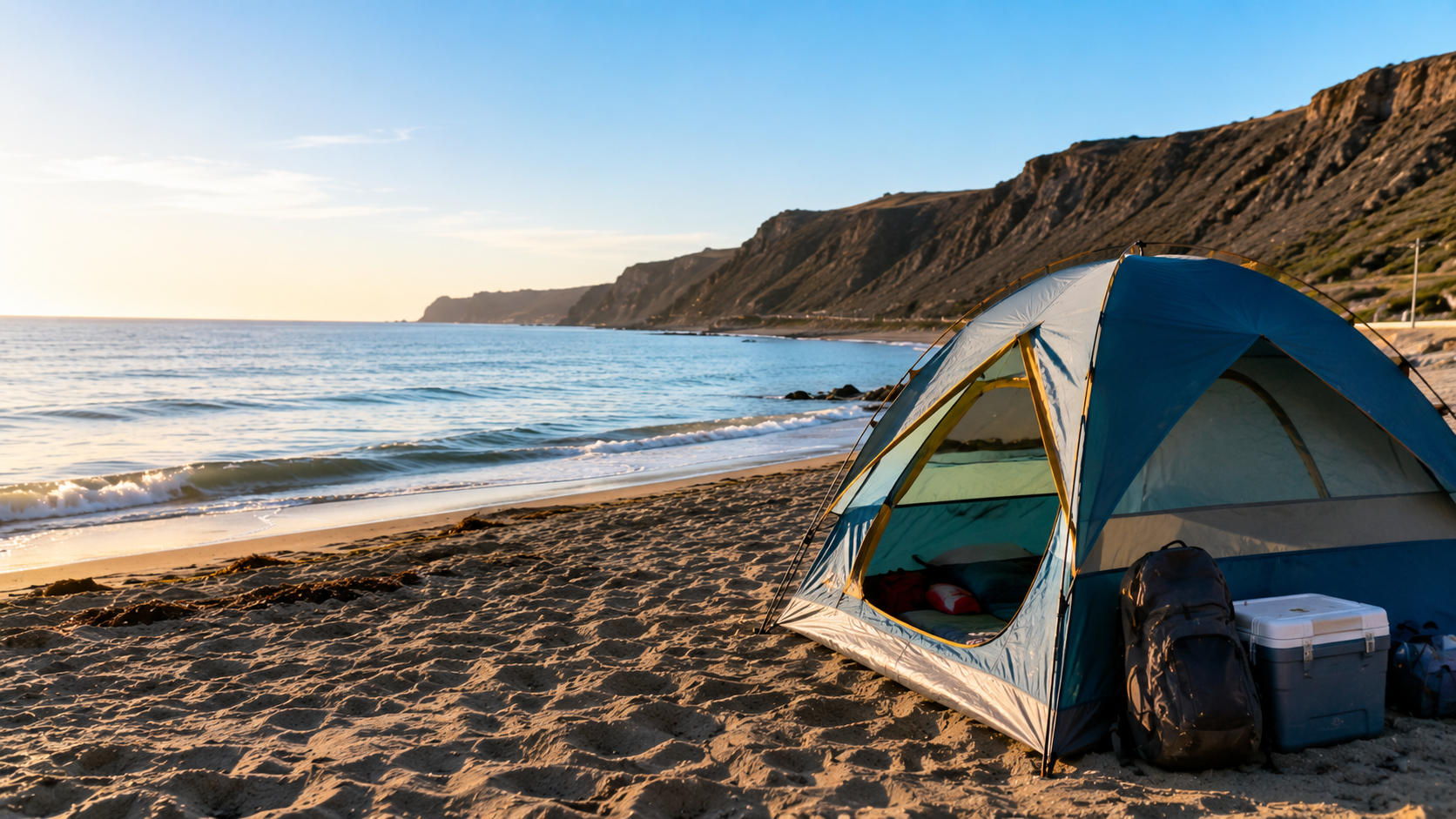 Camping en playa